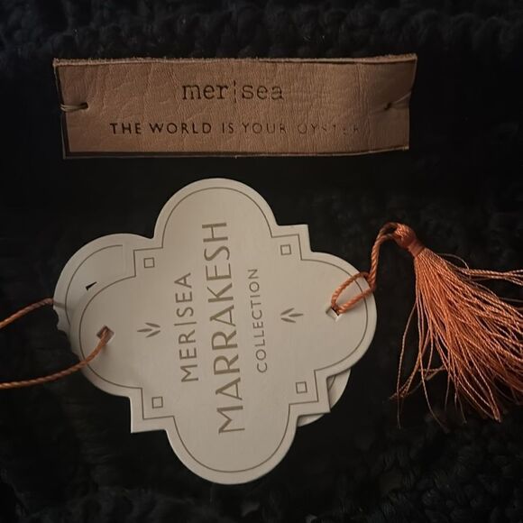 Rare- MER-SEA Souk Crochet Tote in Black / New with Tags - Picture 3 of 4